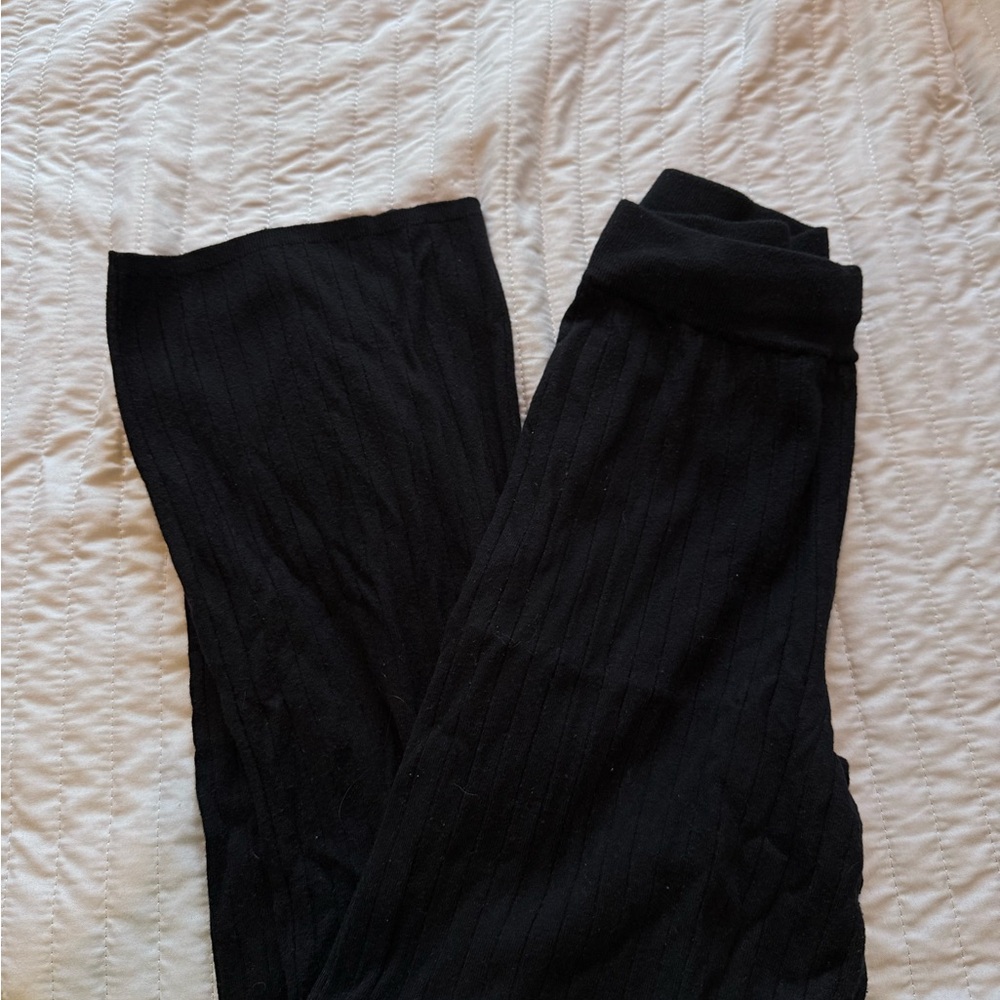 Abercrombie & Fitch Black Soft Knit Pants